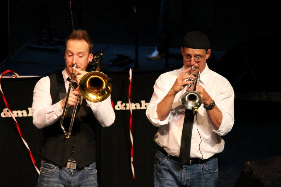 big band orchestra trumpet player