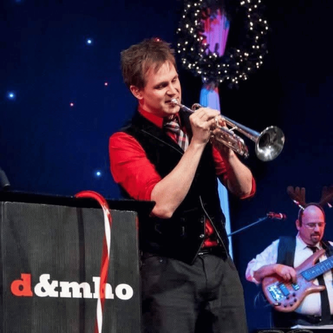 Denver Bierman playing trumpet