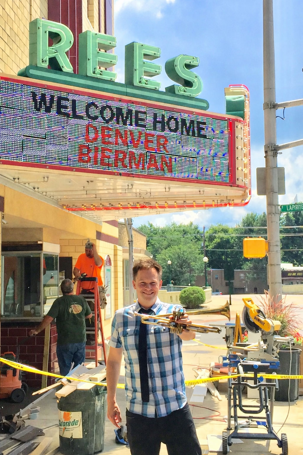 Rees theatre welcoming home Denver Bierman